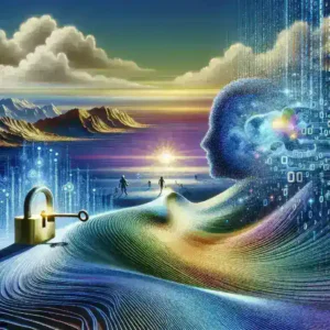 "Illustration of Google's AI-driven search interface showcasing subscription models, highlighting the transformation of digital landscape and user experience in online search."