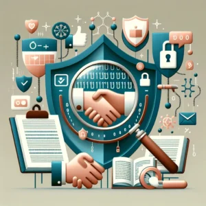 "Person reviewing data collection techniques while ensuring compliance with terms of service, highlighting ethical practices in data harvesting."